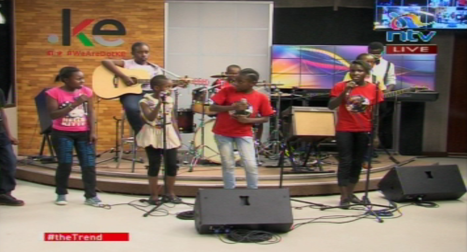ntvkenya's tweet photo. Billian Music Family performs live 'my dream' #theTrend @LarryMadowo @christinemaema http://t.co/2nmuMxS0cD