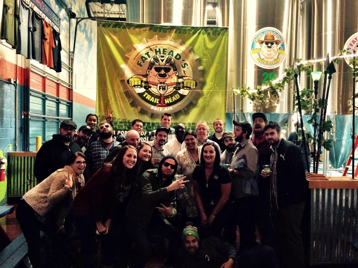 CavBeerIN's tweet photo. Happy Friday! We've had a great beer education day with our hosts @FatHeadsBeer today. Cheers! http://t.co/nzwEVCVGdn