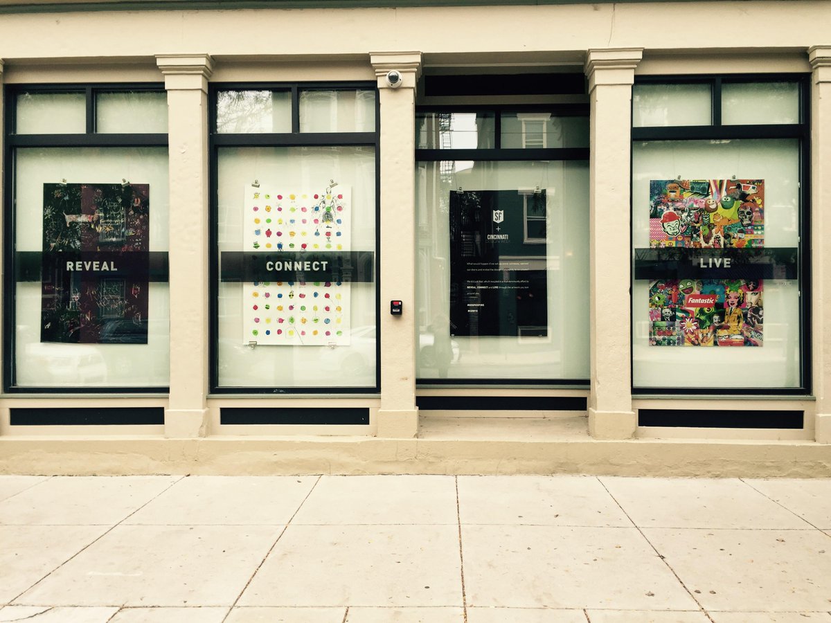 gospicefire's tweet photo. Thanks to all who attended the @aigacincinnati #CDW15, come see the artwork you created hanging in our windows! http://t.co/ekSTVp9ons