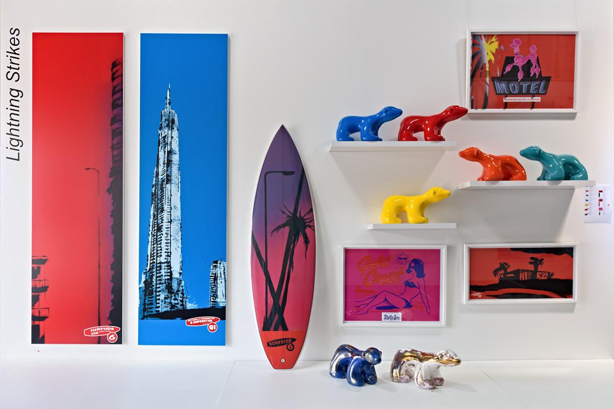 fireworks_art's tweet photo. Great feedback so far with the pairing of #scottredford and #ianwaldron - it's like a pop shop in here! #bneart #fwg http://t.co/TR2ge3du9t