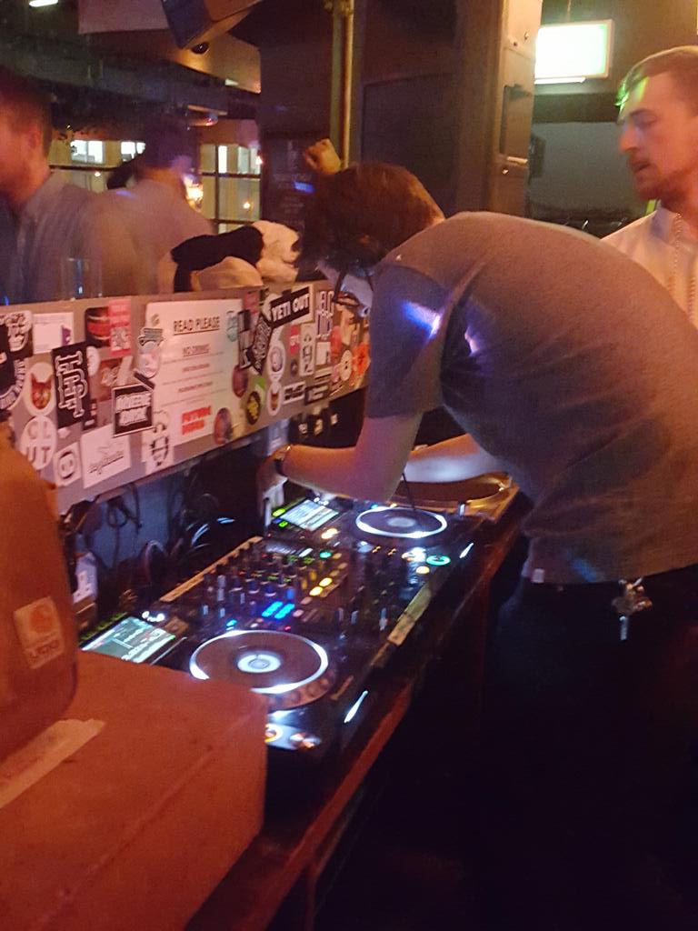 ThisBeLeon's tweet photo. @lemmyashton is killing the random tunage on grnd floor @_QueenOfHoxton_ tonight. #party #London #nvwls #birthday http://t.co/MWCV8Kdv1f