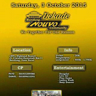 Selamat pagi menjelang siang bro n lady. Mari merapat yu. Ke acaranya 1 dekade. BANDUNG NOUVO COMMUNITY <a href="/info_BNC/">BDG Nouvo Community</a> ..