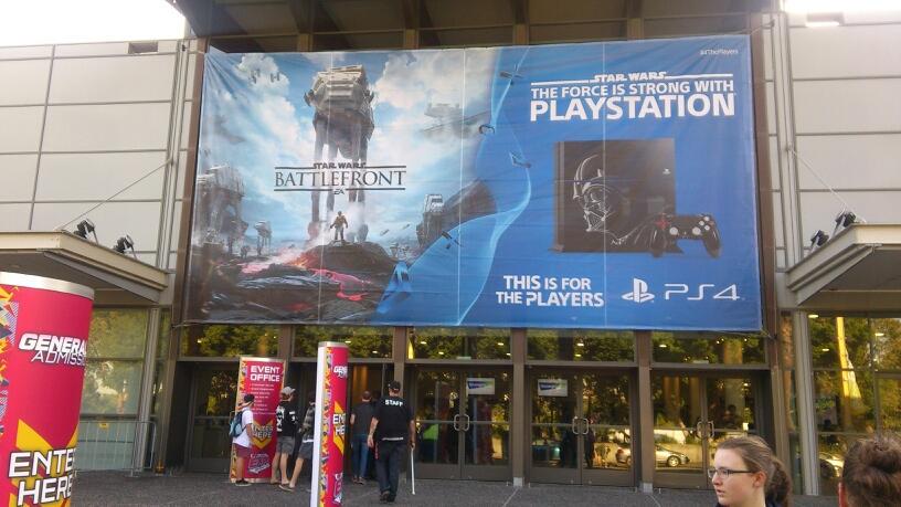 Sonsofobiwan's tweet photo. It's going to be an awesome weekend! Who else is at eb Expo Sydney? #sonsofobiwan #ebexpo #starwars #battlefront http://t.co/2PcAOyS9rs