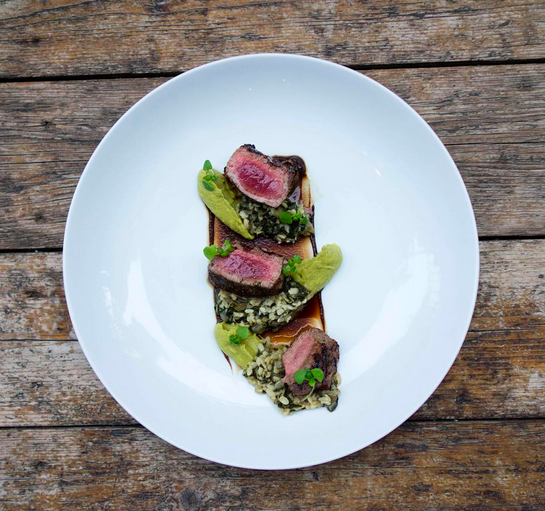 ChefsofNYC's tweet photo. Ohh baby, beautiful lamb saddle from Chef Nir Mesika @timnanyc. Gastro-bliss awaits you in the east village! http://t.co/F8ouVUYtYe