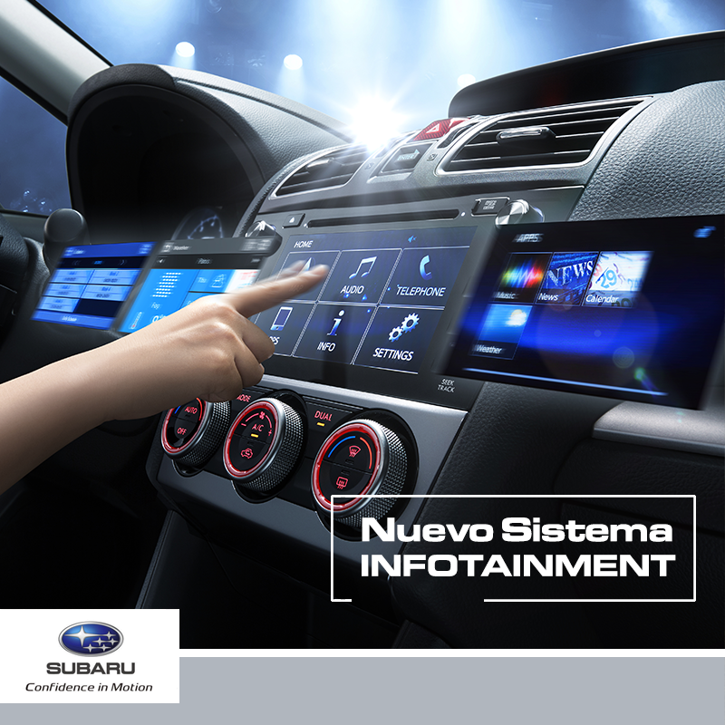 SubaruOficialCo's tweet photo. Hora de cambiar la mรบsica, hazlo ahora desde el display touch de tu #Subaru. #SubaruTech http://t.co/m3pw7zXTiZ
