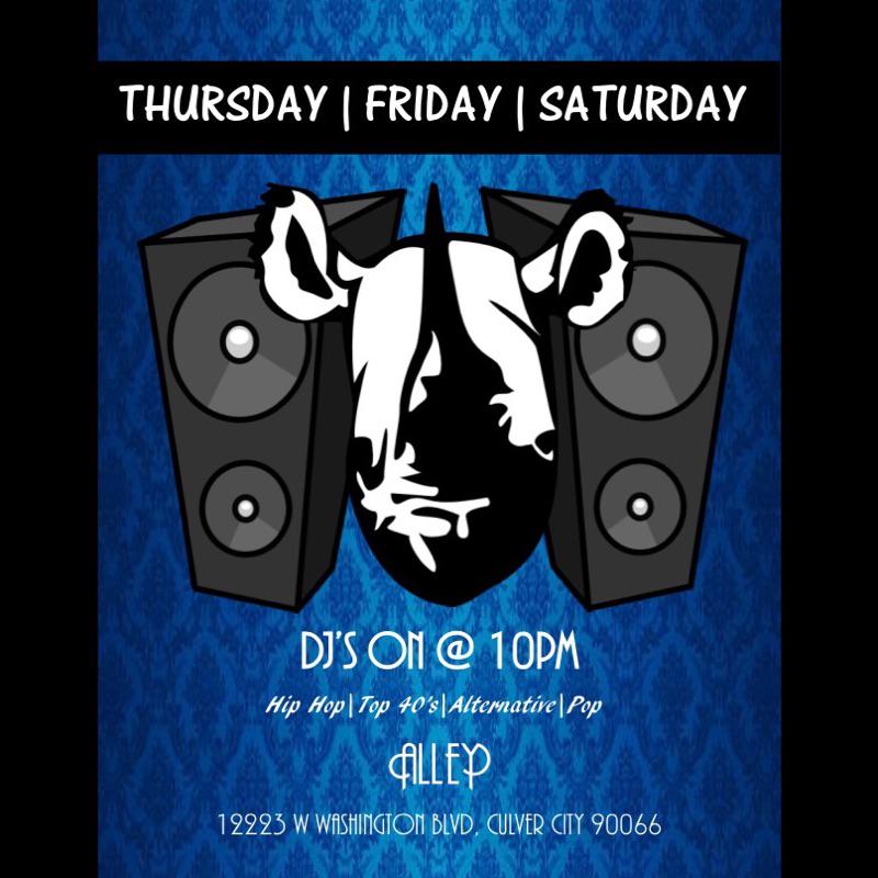 AlleyLoungeLA's tweet photo. It's ON @AlleyLoungeLA TONIGHT &amp; TOMORROW so come by for a cocktail and music spun live by our DJ from 10pm to close! http://t.co/sOkqz2q95u
