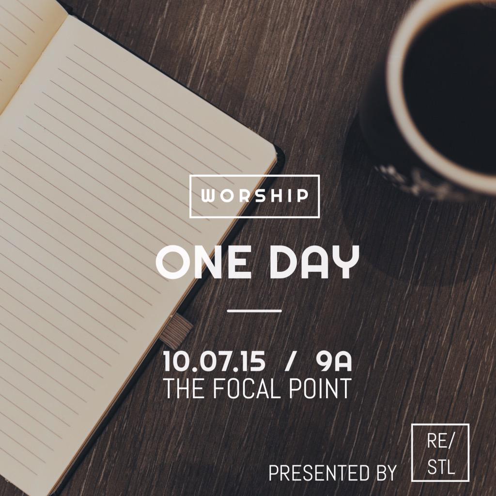 Re_stl's tweet photo. Attn: #stl worship leaders

see you on Wed (10/7) @ The Focal Point as we dig into Gifts &amp; Influence!
@WorshipCohort http://t.co/Aj027ktghm