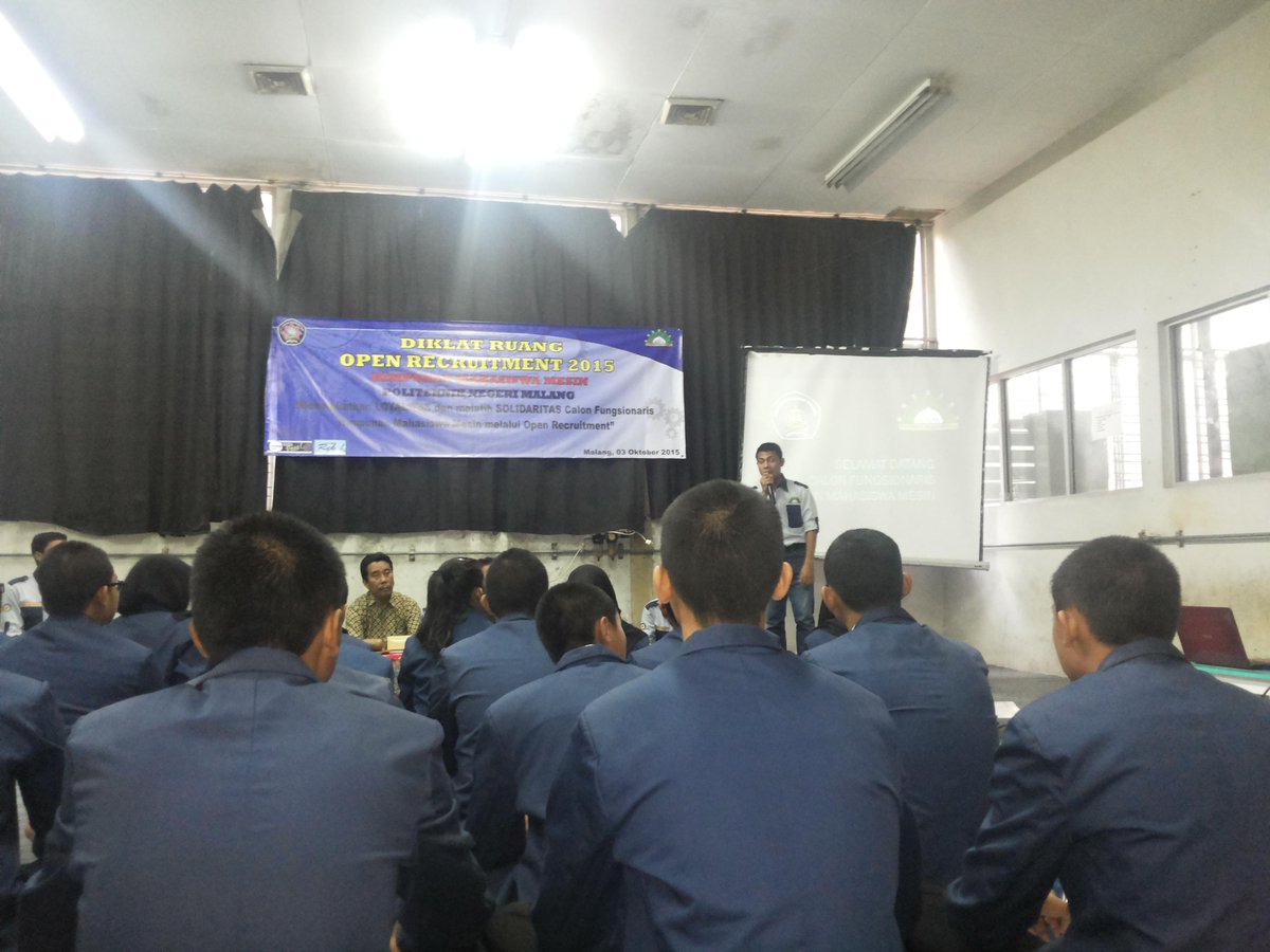 Diklat Ruang Himpunan Mahasiswa Mesin Politeknik Negeri Malang periode 2014 - 2015 #OR2015 #keepSolFer