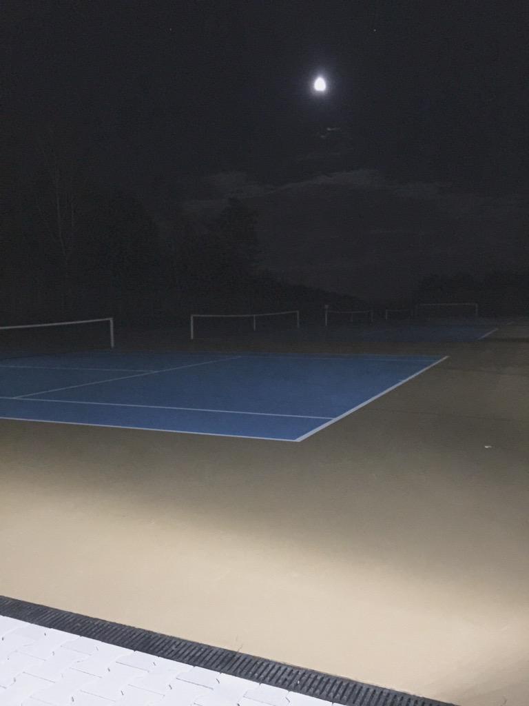 isbtennisteam's tweet photo. Are the courts ready for the raiders to march on them?! #isbpatch #isbraiders @isb_raiders http://t.co/bNOMkRsA5V