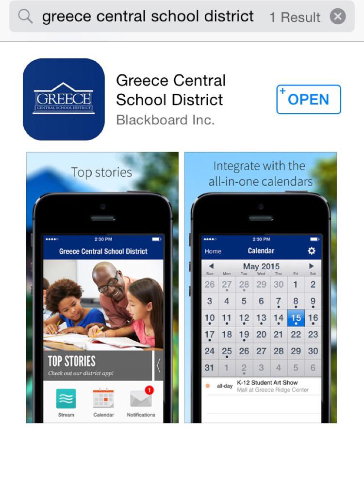 GreeceCentral's tweet photo. We have an app! Download the Greece Central Schools app in the App Store or on Google Play. Help spread the word!  http://t.co/tacRQ8d1U3