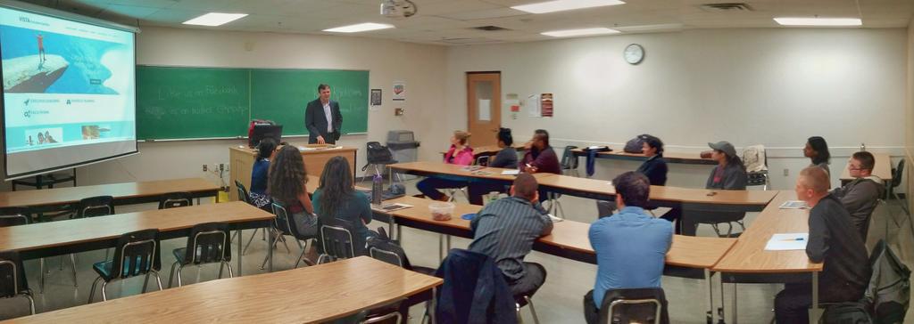 KESAKPU's tweet photo. Great talk from Dean Ritchey today! Check him out at http://t.co/Ja07xW4a72 #entrepreneurship #business #kesa #kpu http://t.co/NVLWSaLzDf