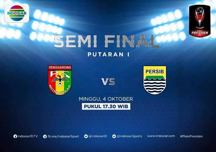 Jadwal pertandingan semifinal #PialaPresiden hari ini &amp; besok: