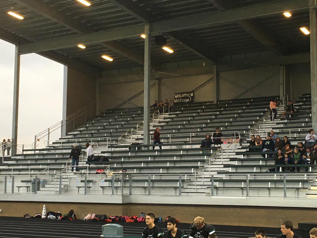 WHSBEAVERS's tweet photo. I'm hoping Washougal fans just like rolling in at game time #SmallGate http://t.co/4D8zcHdohO