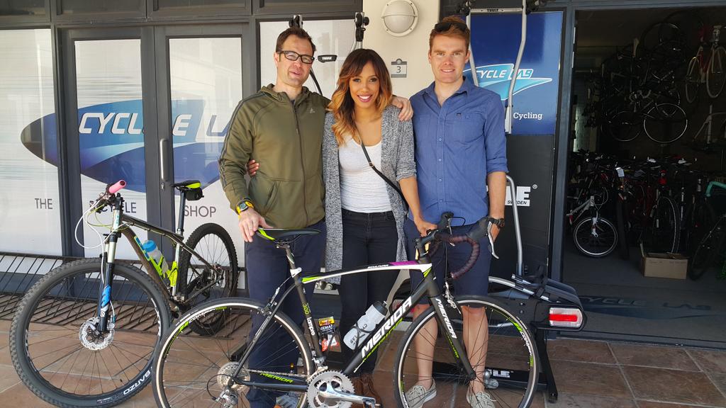 LeighAnne_Will's tweet image. Thank you so much @CycleLabWL for my bike for my #Biathlon at the @FreshpakFitFest!!! You were great!!