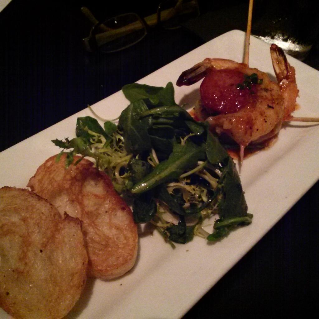 SFLFoodandWine's tweet photo. Shrimp and chorizo skewers at #3rdand3rd #delraybeach http://t.co/FQqLsAh1X2