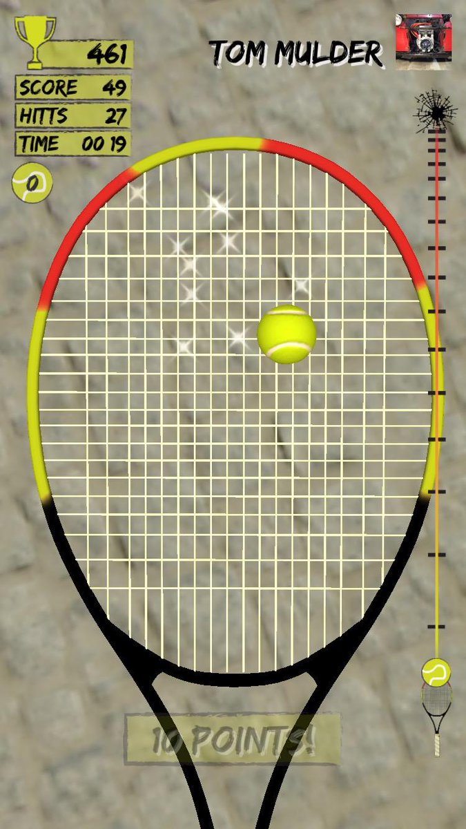 Hittball's tweet image. Hittball - I'll be with you in a minute - Use your phone as a tennis racket!