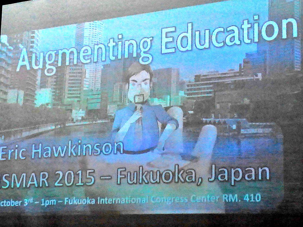 luisvillarejo's tweet photo. Eric Hawkinson's Challenges for first time AR users #ismar #uoc "AR is a bridge to go everywhere you want" http://t.co/rYMlCFdQnK