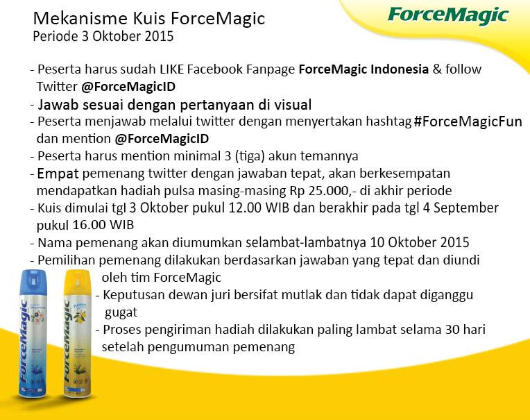 ForceMagicID's tweet photo. Hai ForceMagic Lovers, siap ikutan kuis #ForceMagicFun? Baca dulu mekanismenya, ya ;) http://t.co/t6d2amNQV2