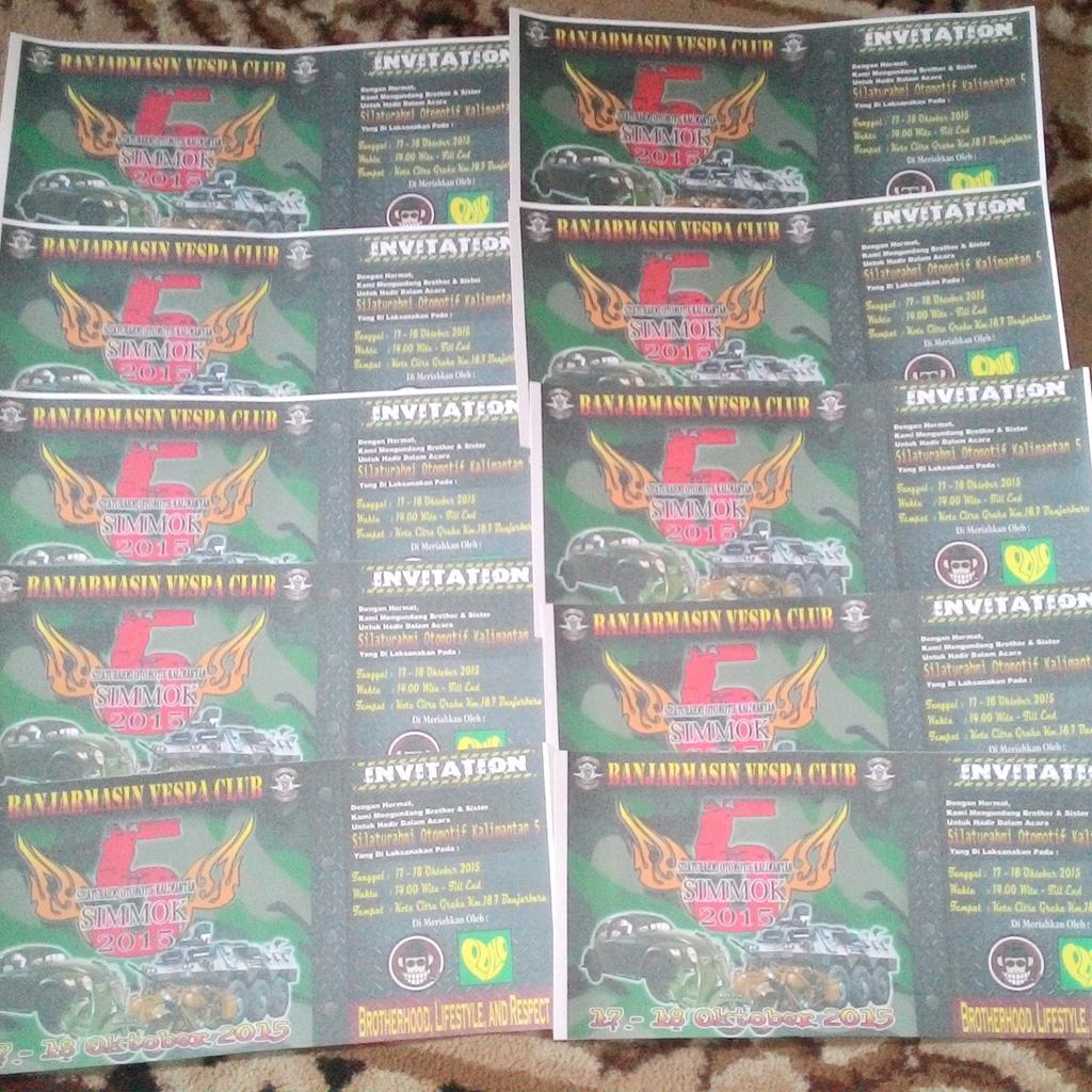 Ready SIMMOK 5 17-18 okteber 2015 at kota citra graha banjarbaru-kalsel 🙌✌🎶 <a href="/monkeybootsjkt/">Monkey Boots</a> <a href="/VespaBjm/">BanjarmasinVespaClub</a>