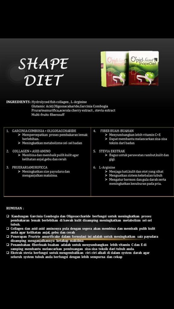 AfinaAziqah's tweet photo. Apa itu #shapediet #opielsecrets ..?
Nak tahu jom kita baca dan faham ..! Terbaikk.., inbox saya ye .. http://t.co/TClfo5AuUn