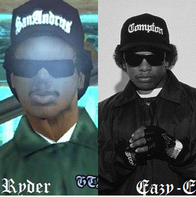 ALylenator on X: "#NWA #GTA #EazyE Ryder from GTA San Andreas is Eazy E  from NWA R.I.P Eazy E http://t.co/mcLW4RwQ7y" / X