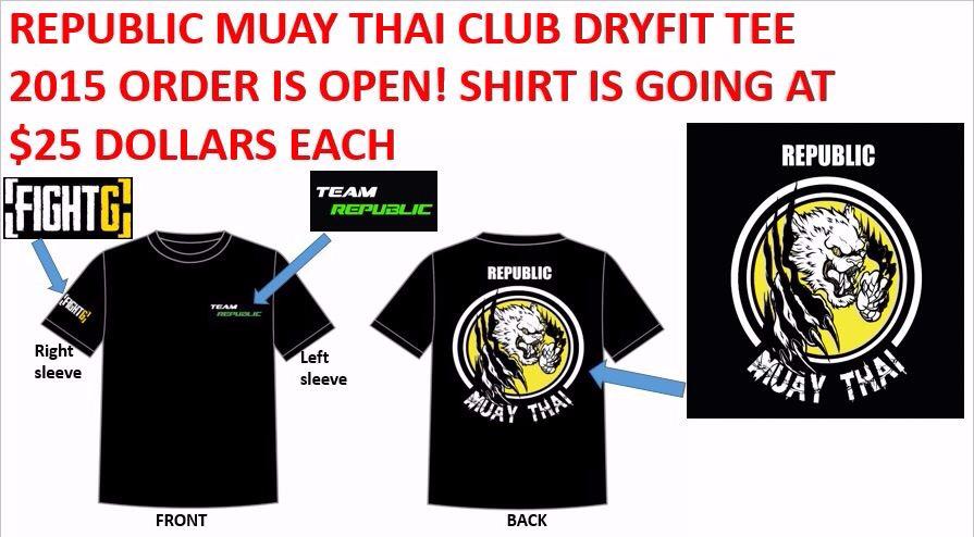 RPMuayThai's tweet photo. Our very own 2015 REPUBLIC MUAY THAI CLUB TEE going at $25 #republicmuaythai #rpmt #rpmuaythai http://t.co/OnfyzI7k8y