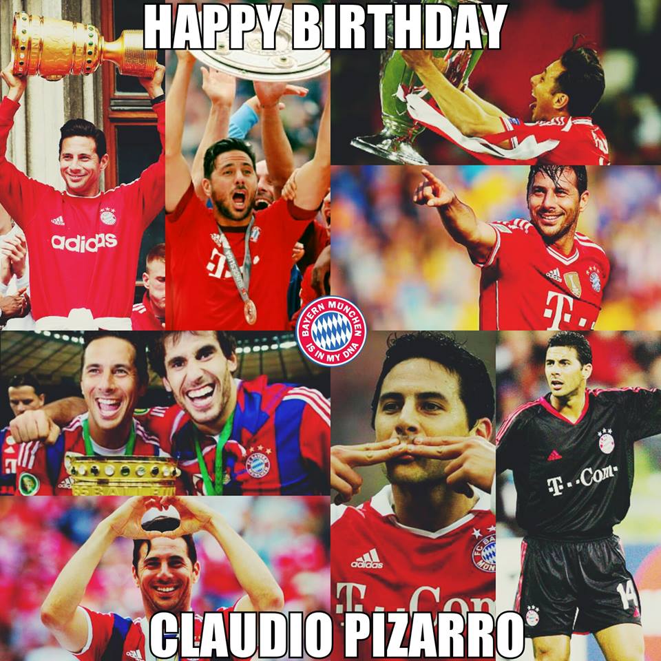 Alles gute zum Geburtstag, LEGENDE!  Happy Birthday, Claudio Pizarro! 