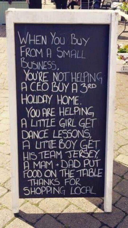 I love this, so very true! I'd better prepare for the rush this afternoon! 😉 #supportlocal #rossendale