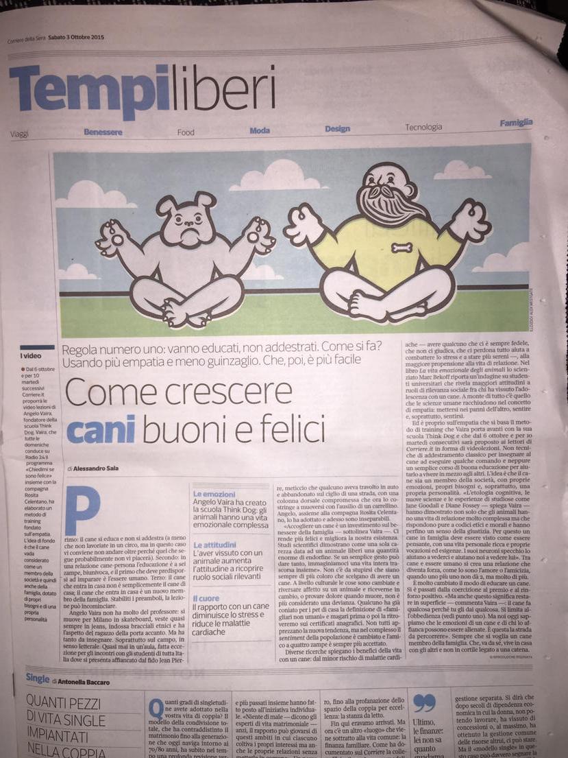 👏🏻👏🏻👏🏻 grande <a href="/AngeloVaira/">Angelo Vaira</a> oggi sul Corriere e da martedì partono 10 video gratis sul Corriere.it
