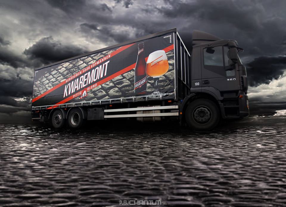 E3SaxoClassic's tweet image. @E3Harelbeke truck @KwaremontBier on his way to Great Britian: marriage @GeraintThomas86: winner @E3Harelbeke 2015!