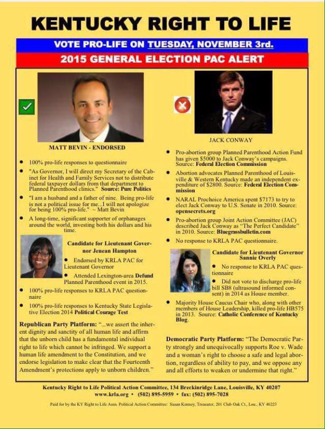 jsbuis's tweet photo. Pro-abortion group Joint Action Committee described @ConwayforKY as “The Perfect Candidate” in 2010. #kygov #StopJack http://t.co/fdQUu6fXeN
