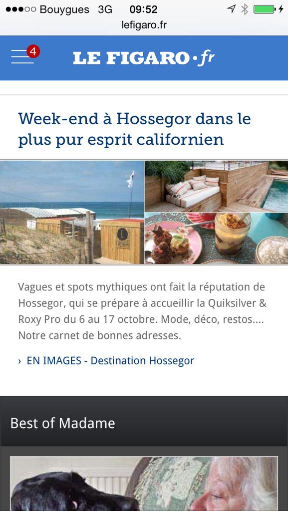 Et aujourd'hui sur <a href="/lefigaro/">lefigaro</a> #hossegor #chipironsurfboards