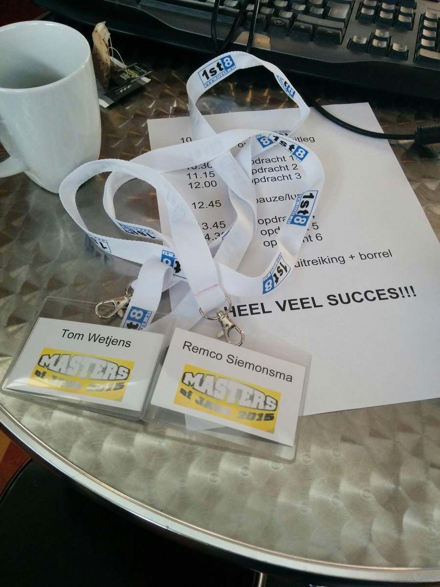 tomwetjens's tweet image. Dadelijk lekker van start met #mastersofjava 2015 #nljug @jdriven_nl