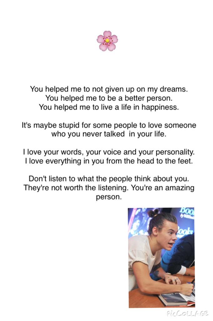 myheartforknj's tweet image. This is for you, Harry. I hope we will meet. I love you so much. Thanks for staying @Harry_Styles