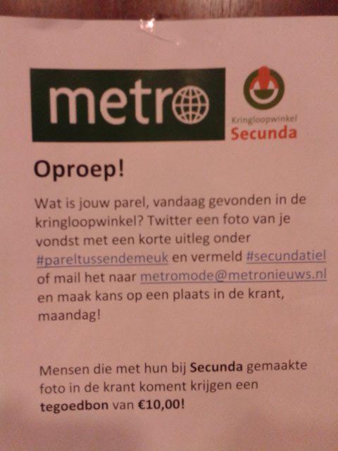 Stuur je foto in en win een cadeaubon bij Secunda.  #pareltussendemeuk :)