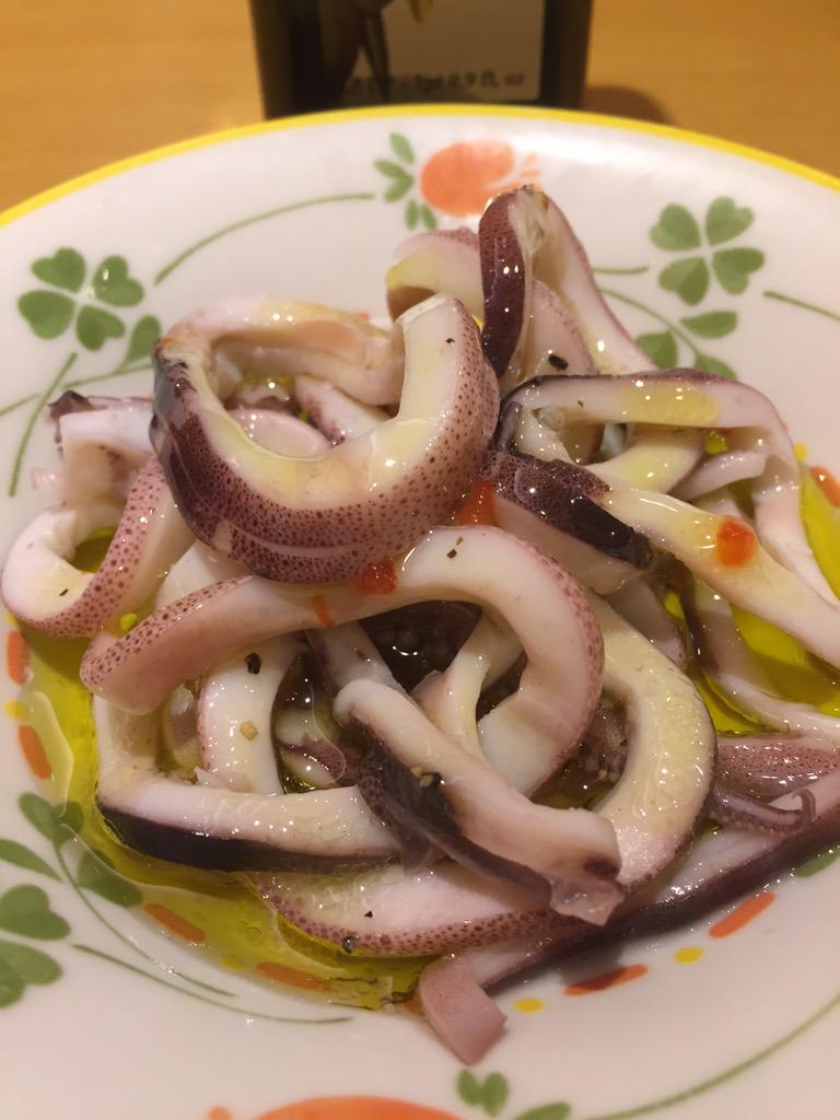 真イカのパプリカソース