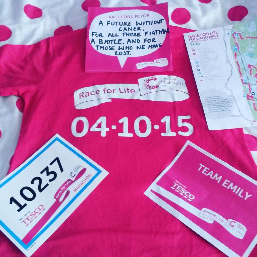 Leelee88E's tweet photo. #cancer #marathon #runforacure http://t.co/xyRHDfuTDy 
Jog on cancer xxx http://t.co/6z5C1idDda