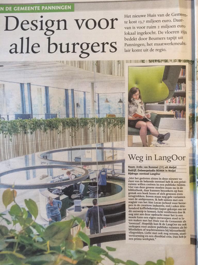 Daar is die dan, mijn LangOor in de krant! 😊 #trots #voldaan #smaaktnaarmeer