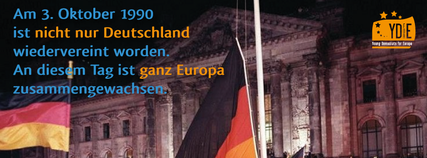 On 3 Oct. 1990 not only Germany was reunited. #Europe as a whole reached together a new step. youngdemocrats.eu/zum-25-jahrest…