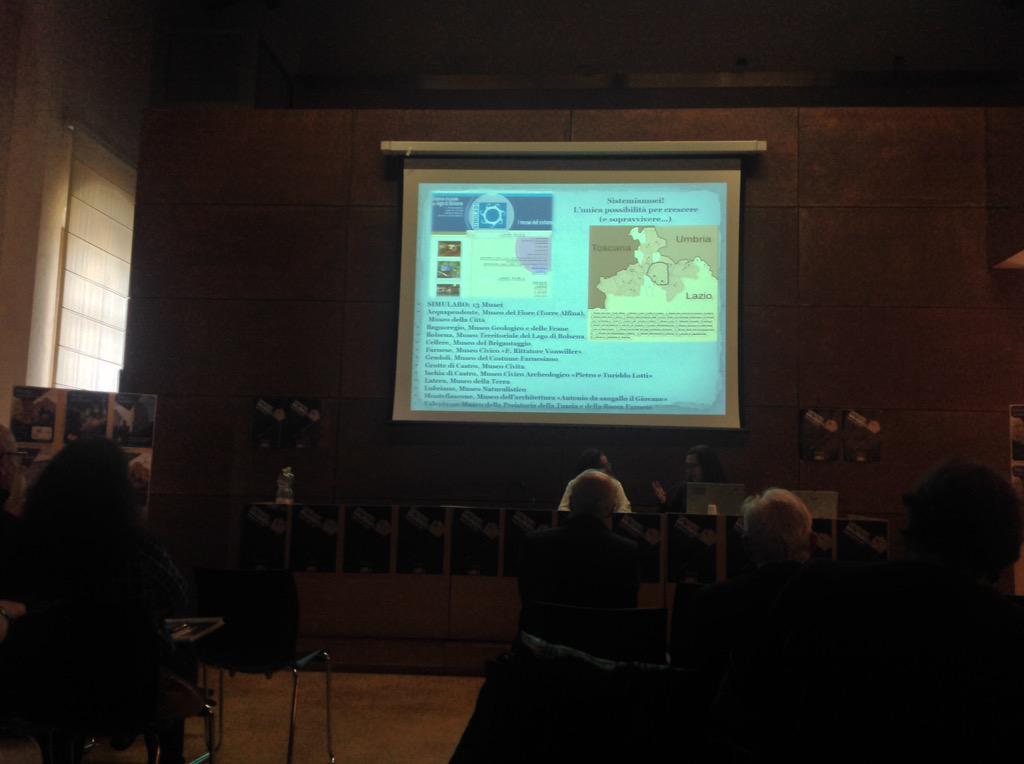 apmusei's tweet photo. Fare sistema per sopravvivere: l'esempio del #Simulabo, la rete dei #musei di #Bolsena #convegnoapm http://t.co/4FxqEwVkNo