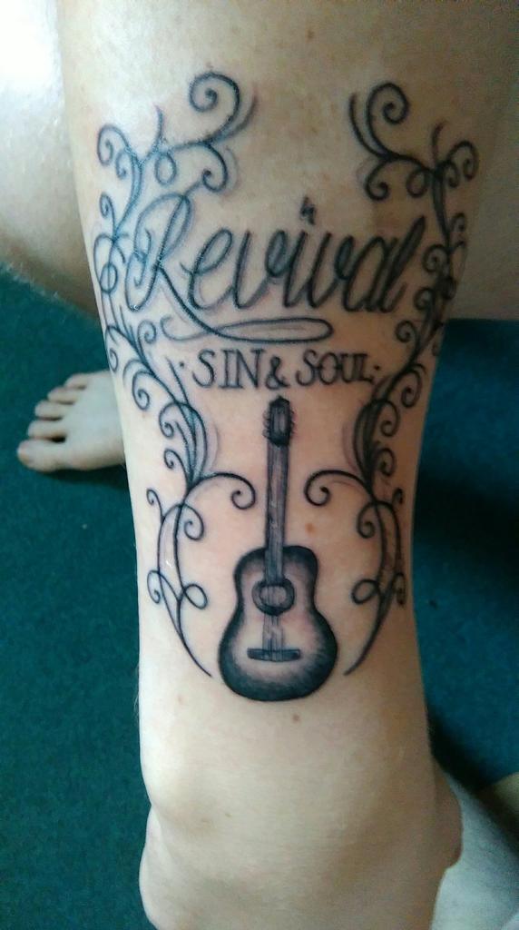 My new ink inspired by <a href="/ChuckRagan/">Chuck Ragan</a> and the folks from the <a href="/TheRevivalTour/">The Revival Tour</a>