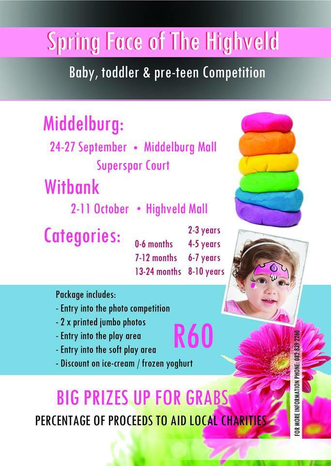 Spring Face of the Highveld! Bring your toddler for the photoshoot and win up to R20 000 in prizes <a href="/HighveldMall/">Highveld Mall</a>