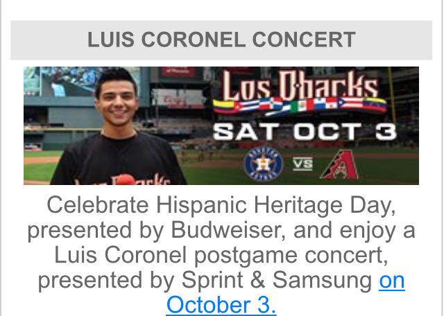 #Sprint &amp; #Samsung to #celebrate  #HispanicHeritageMonth today <a href="/Dbacks/">Arizona Diamondbacks</a> <a href="/Sprint_West/">Sprint West Area</a> <a href="/kkwestisbest/">kevin kunkel</a> <a href="/luiscoronel281/">.</a>