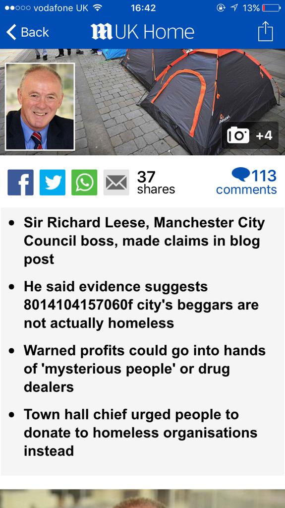 DannyDavies1's tweet photo. @DailyMailUK that's a hell of a lot of beggers in Manchester! http://t.co/j5HR8yyTBG