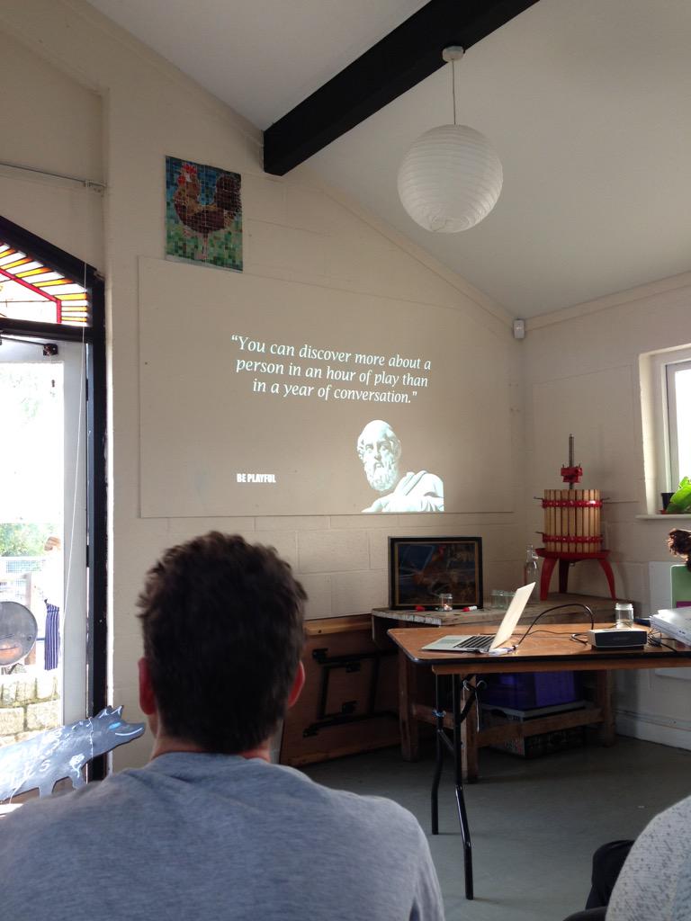 csadlerstudio's tweet photo. That Plato was a clever bloke, great quote given by @iancrocombe #hyperheat http://t.co/y5LeKxzyRN