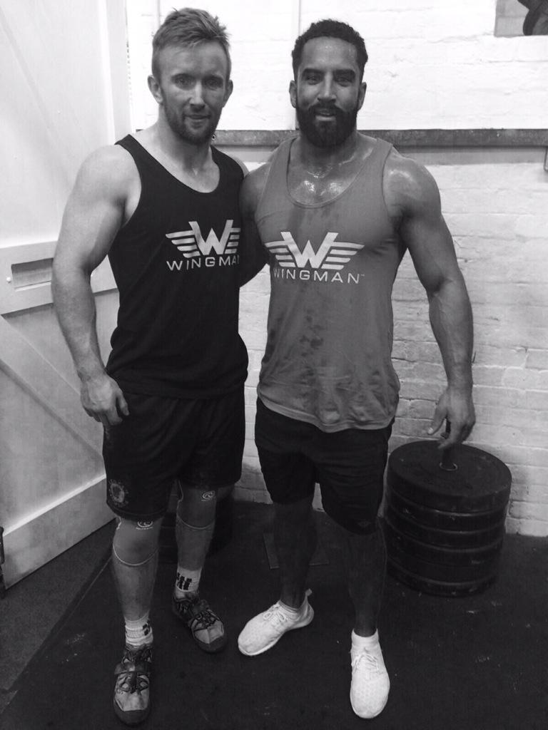 Dj_Mickael's tweet photo. Shout out to @IamWingman for the vests!!! Great throwdown with @nichollsryan at @CrossFitBath http://t.co/8vyRGKhKAN
