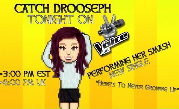 drooseph's tweet photo. throwback to when I performed my debut single #HTNGU on @HabTheVoice back in 2013!! http://t.co/Q25S7CCwg5