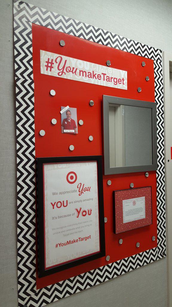 KatieAtTarget's tweet photo. 1285 Recognition Board #YouMakeTarget  @erinlwsn @ejtarget @monico_g @M_Sheridan91 @KellyWerth @Kristan27831397 http://t.co/5wcOroEX8o