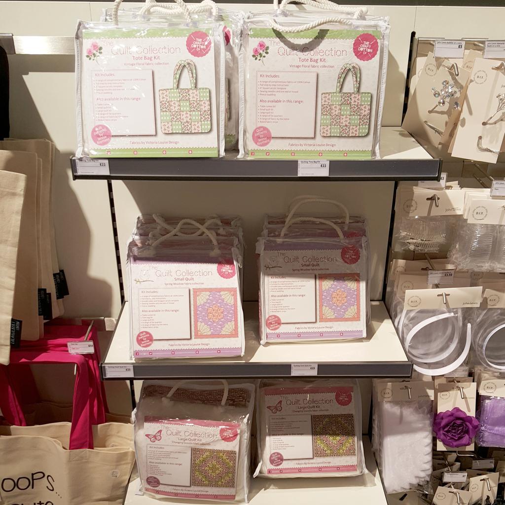craftcottonco's tweet image. Great to see our new quilt kits in @johnlewisretail Birmingham! Best John Lewis store ever!