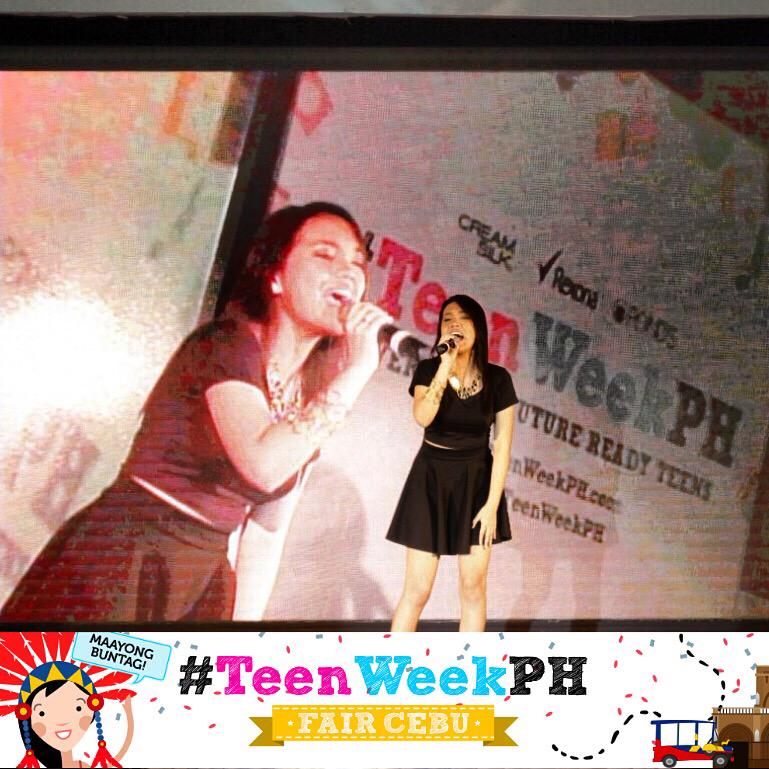 TeenWeekPh's tweet photo. Nashy Casas belts out every note with such confidence! Amazing! #TeenWeekPHFair http://t.co/GZ9WSViJwv